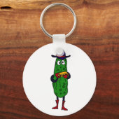 BS- Funny Pickle Palling Harmonica Cartoon Sleutelhanger (Voorkant)