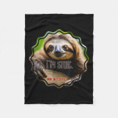 Bs Im Stoic Sloth Fleece Deken (Voorkant)