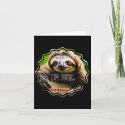Bs Im Stoic Sloth Kaart (Voorkant)