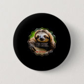 Bs Im Stoic Sloth Ronde Button 5,7 Cm (Voorkant)