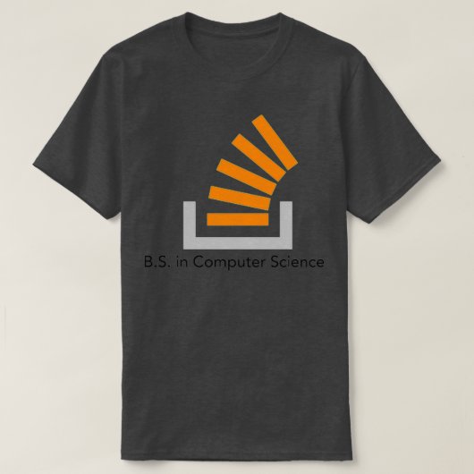 BS in Stack Overflow T-shirt (Design voorkant)