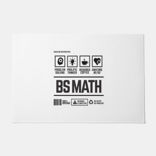 bs math deurmat (Voorkant)