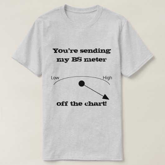 BS Meter Light Color Novelty Shirt (Design voorkant)