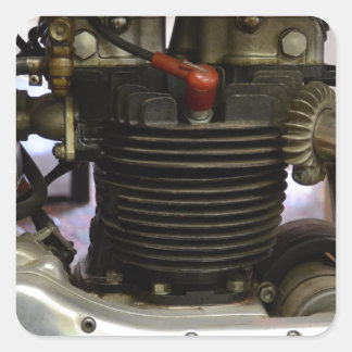 BSA A7-motor Vierkante Sticker