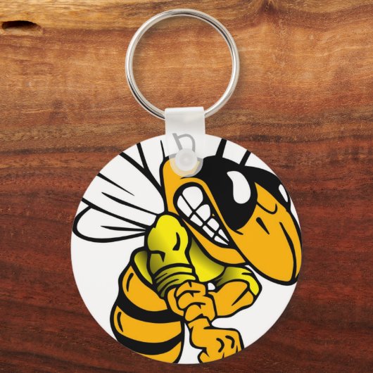 Bsaa gele jassen onder 8 sleutelhanger (Voorkant)