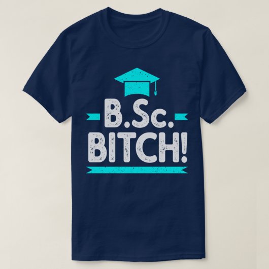 BSc grappig Bachelor of Science Afstuderen T-shirt (Design voorkant)