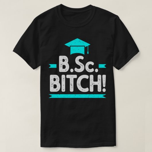 BSc grappig Bachelor of Science Afstuderen T-shirt (Design voorkant)