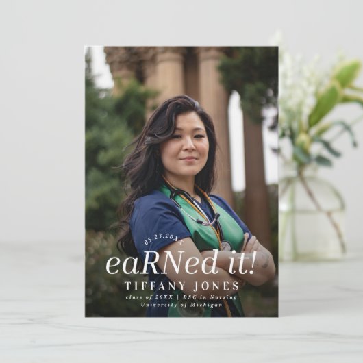 BSC RN 4 Foto's Verpleegkundig Afstuderen Kaart (Staand voorkant)