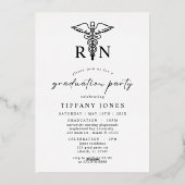 BSC RN Foto's Verpleegkundig Afstuderen Folie Uitnodiging (Achterkant)