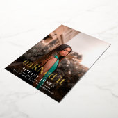 BSC RN Foto's Verpleegkundig Afstuderen Folie Uitnodiging (Gedraaid)