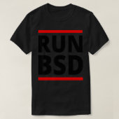 BSD uitvoeren T-shirt (Design voorkant)
