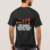 BSE VERSCHAFT DE BESTRIJDING T-SHIRT (Achterkant)