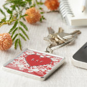 BSF Beste Zuster Vriend Voor Altijd Grunge Hart Sleutelhanger (Zijkant)