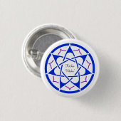 BSFG Kitchen Witch Ronde Button 3,2 Cm (Voorkant /achterkant)