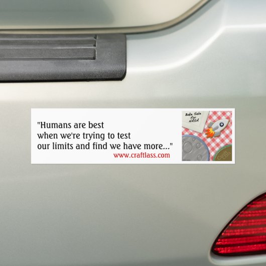 BSfN "Humans" Bumpersticker (Op auto)