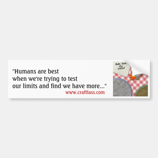 BSfN "Humans" Bumpersticker (Voorkant)