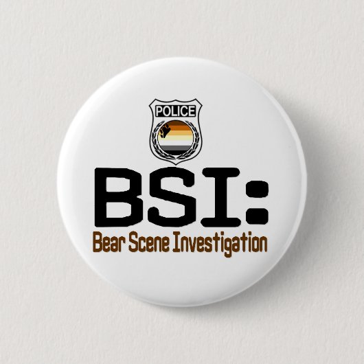 BSI: Beer Scene-onderzoek Ronde Button 5,7 Cm (Voorkant)