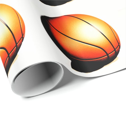 Bsketball Cadeaupapier (Rol Hoek)