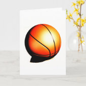 Bsketball Kaart (Gele Bloem)