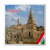 BSL013 MATERA, Basilicata, Italië, Tegeltje (Voorkant)