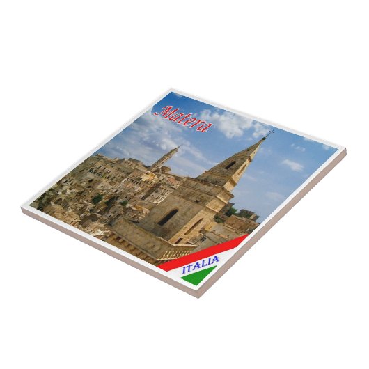 BSL013 MATERA, Basilicata, Italië, Tegeltje (Zijkant)