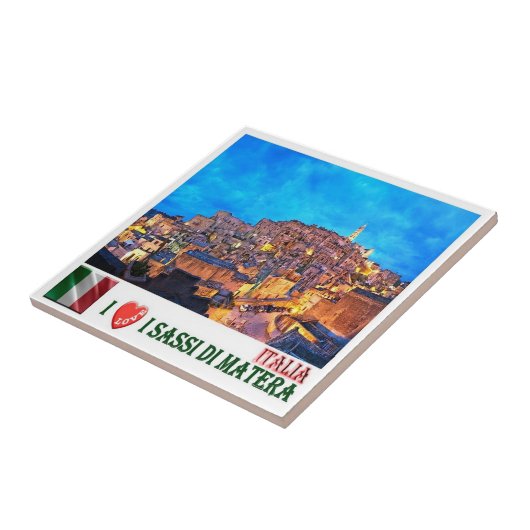 BSL018 MATERA De Sassi van Matera I Love, Tegeltje (Zijkant)