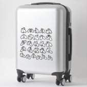 BSL/Auslan Alfabet Sticker – Visueel Leermiddel (Koffer)