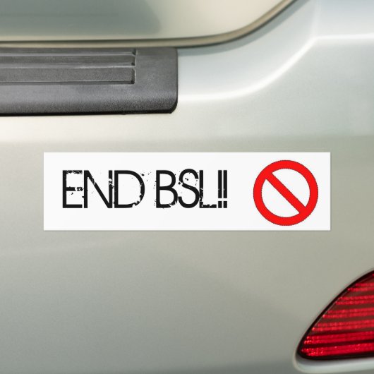 BSL-bumpersticker uiteinde Bumpersticker (Op auto)
