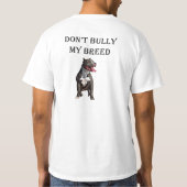 BSL, mijn ras niet pesten T-shirt (Achterkant)