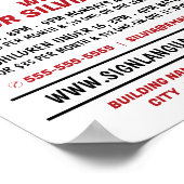 BSL, Oke Gesture, Taalcursus Advert. Poster (Hoek)