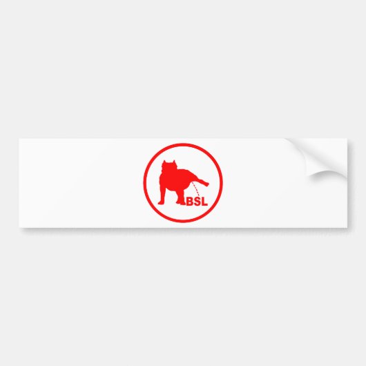 BSL PITBULL BUMPERSTICKER (Voorkant)