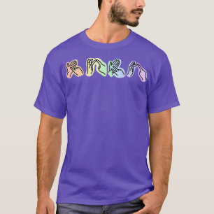 BSL-regenboogvlucht voor Britse gebarentaal T-shirt