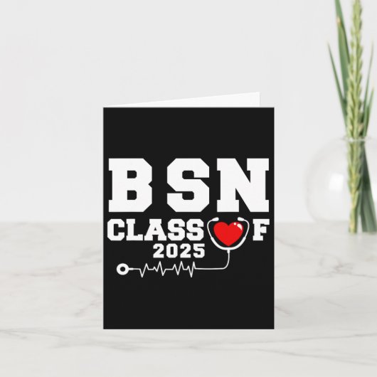 BSN Bachelor of Nursing Afstuderen CL van 2025 Afs Kaart (Voorkant)