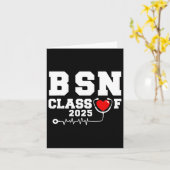 BSN Bachelor of Nursing Afstuderen CL van 2025 Afs Kaart (Gele Bloem)