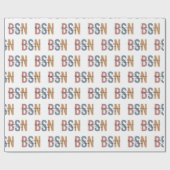 BSN Bachelor of Science in Nursing Afstuderen Cadeaupapier (Vlak)