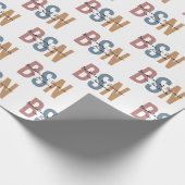 BSN Bachelor of Science in Nursing Afstuderen Cadeaupapier (Hoek)