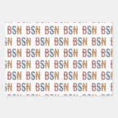 BSN Bachelor of Science in Nursing Afstuderen Inpakpapier Vel (Voorkant 3)