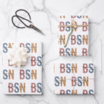 BSN Bachelor of Science in Nursing Afstuderen Inpakpapier Vel<br><div class="desc">BSN Bachelor of Science in Nursing Afstuderen Gifts van verpleegschool Afstuderen!</div>