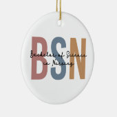 BSN Bachelor of Science in Nursing Afstuderen Keramisch Ornament (Rechts)