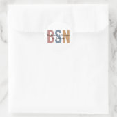 BSN Bachelor of Science in Nursing Afstuderen Ronde Sticker (Tas)