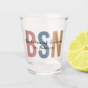 BSN Bachelor of Science in Nursing Afstuderen Shot Glas