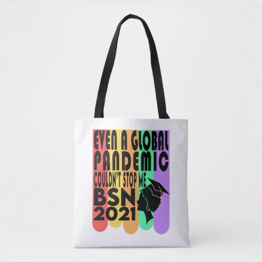BSN Bachelors Science Nursing Afstuderen  Tote Bag (Voorkant)