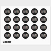 Bsn Boho bachelor van de wetenschap in de verpleeg Ronde Sticker (Vel)