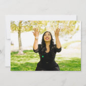 BSN foto afstuderen feest, turquoise Kaart (Achterkant)