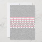 BSN Nurse afstuderen nodigt uit, ROZE grijs krijtb Kaart (Achterkant)