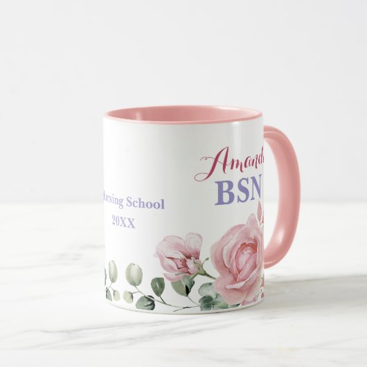 BSN Nursing School Afstuderen Mok (Voorkant rechts)