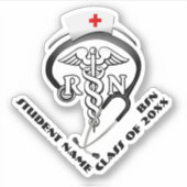 BSN - RN AFSTUDEREN STICKER (Voorkant)