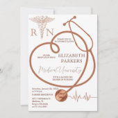 BSN RN Modern Verpleegkundig Afstudeerfeest Kaart (Voorkant)