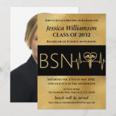 BSN RN Verpleegkundige Afstudeerfeest Aankondiging (Voorkant / Achterkant)