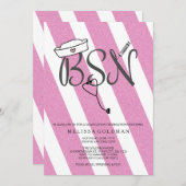 BSN RN verpleegkundige afstuderen nodigt uit tot h Kaart (Voorkant / Achterkant)